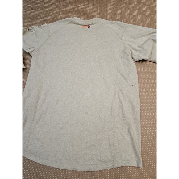 Ariat FR Shirt Utility Flame Resistant Long Sleeve Workwear Beige Men's Large - Picture 16 of 16